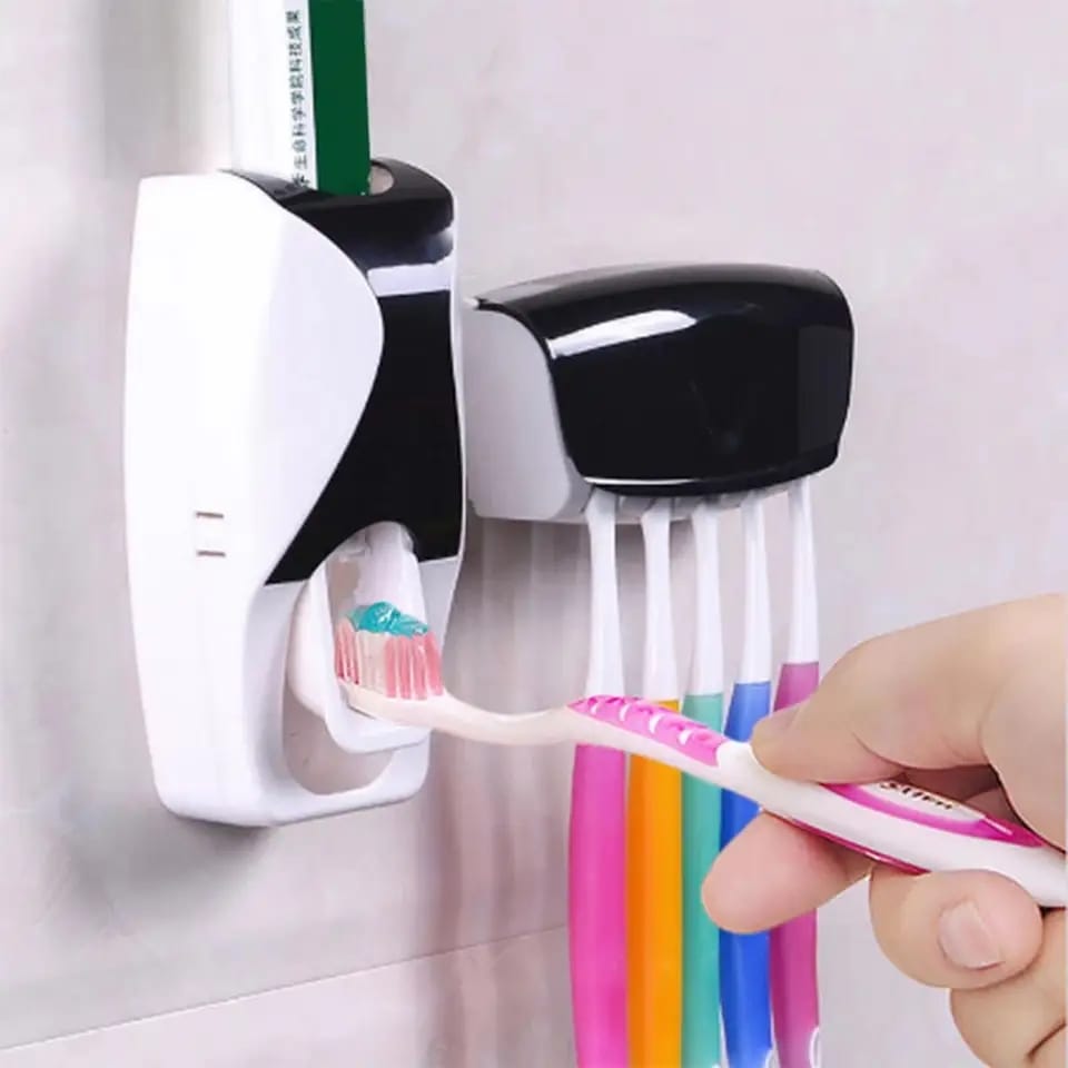 Dispensador de Pasta dental y Porta cepillos